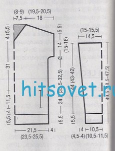 Молодежный пуловер с капюшоном, выкройка.