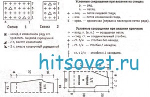 Вязаный пуловер из ангоры, схемы.