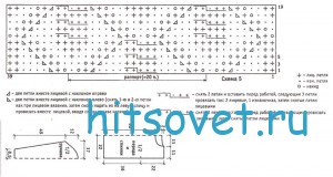 Женский классический пуловер, схемы.