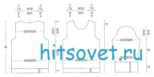 выкройка пуловера