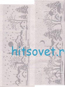 Схема зимнего пейзажа