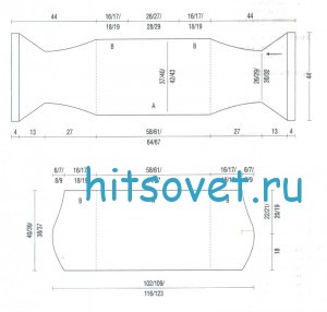 Вязание жакета для начинающих, выкройка.