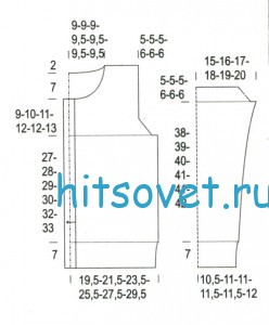 Женский жакет большие размеры, выкройка.
