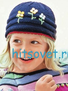 Вязание спицами для детей пуловер и шапка, фото 2.