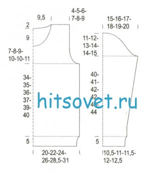 Малиновый пуловер женский с рельефным узором, выкройка.