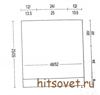 Выкройка вязаного топа