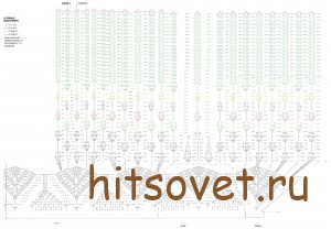 Черное платье крючком, схемы 2.