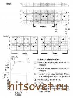 Схема летнего топа