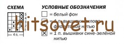 Схема вязания шапки-шарфа