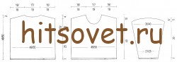 Выкройка молодежного пуловера из мохера