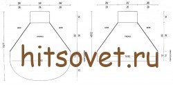 Выкройка пончо с рукавами