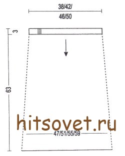 Выкройка юбки