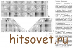 Схема джемпера с косами