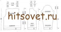 Выкройка вязаного жакета