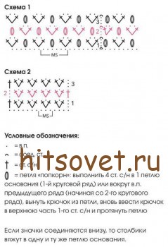Болеро крючком, схемы.