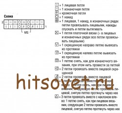 Схема вязания жилета.