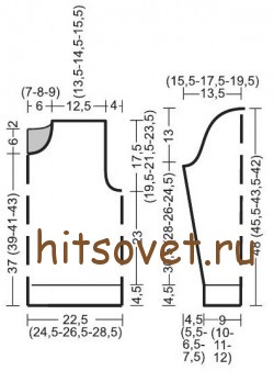 Выкройка джемпера.