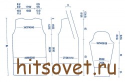 Выкройка кардигана.