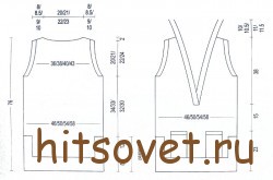 Выкройка модной туники.
