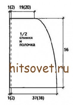 Выкройка пончо.