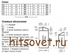 Стильный джемпер спицами.
