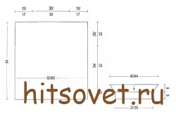 Выкройка свободной туники.