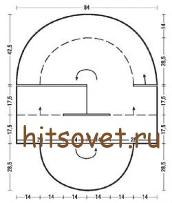 Выкройка летнего свободного пуловера.