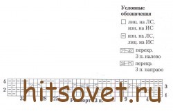 Схема вязания кардигана.