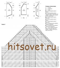 Пуловер на лето из хлопка, схема 3.