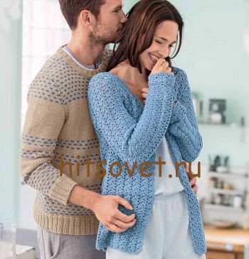 Стильный кардиган крючком схемы Стильный кардиган крючком схемы