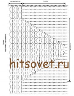 Туника на лето крючком, схема 1.