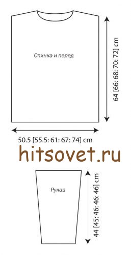 Пуловер женский выкройка.