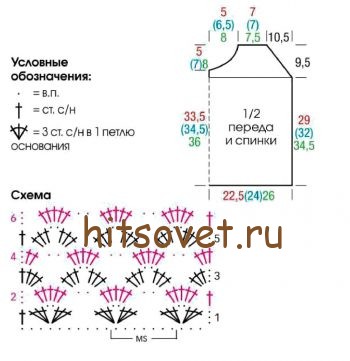 Топ крючком схема.