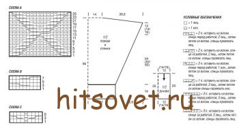 Туника с косами, схемы.