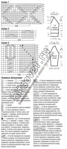 Джемпер в морском стиле, схемы.