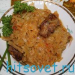 Тушеная капуста с мясом