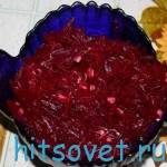 Салат из свеклы с чесноком салат из свеклы с чесноком