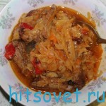 Тушеные ребрышки с овощами