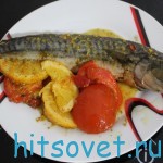 Скумбрия запеченная в духовке