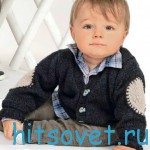 Детский жакет с заплаточками