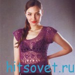 Прозрачный топ крючком