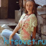 Вязание кофточки крючком