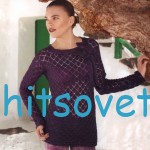 Пуловер спицами