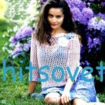 Вязаная кофточка с сетчатым узором
