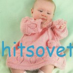 Вязание для девочек розового платья Вязание для девочек розового платья