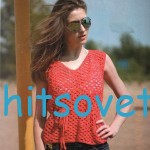 Коралловый топ крючком
