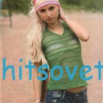 Ажурный топ крючком из хлопка