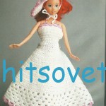 Платье и шляпа для Барби