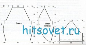 Рисунок для кардигана спицами схемы