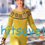 Вязание туники с норвежским узором, фото.
